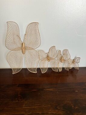 Twine Butterfly Wall Decor Set mcm